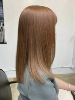 アンセム(anthe M) 髪質改善トリートメント韓国ミルクティーベージュカラーミニボブ