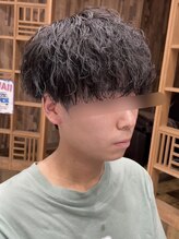 〈強めパーマ〉【大宮/ツイストスパイラルパーマ/メンズカット/メンズパーマ/学割U24/波巻きパーマ】