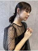三軒茶屋_レディース_ヘアアレンジ_ヘアセット_ポニーテール