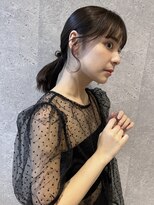 アース 三軒茶屋店(HAIR&MAKE EARTH) 三軒茶屋_レディース_ヘアアレンジ_ヘアセット_ポニーテール