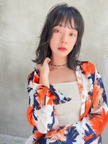 エイミー(Aimee)&nbsp;Aimee町田　パーマ風×アッシュブラック