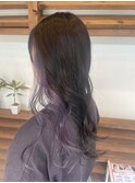 《Agu hair 瑞穂》ゆるふわロング×イヤリングラベンダー♪
