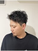 大人ショート×スパイラルパーマ