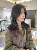 10代20代30代大人かわいい韓国風シースルーバングくびれへア