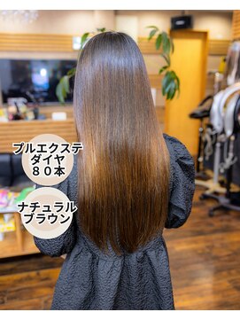ヘアーメイク ダンス(hair make DANCE) プルエクステダイヤ80本 ナチュラルブラウン