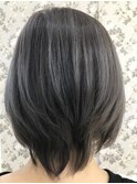ダークアッシュ/ショート/白髪ぼかし/20代30代40代50代