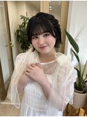 【編みたらしarrange】ボブや髪の毛の短い方のアレンジ♪