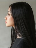 黒髪ロングストレート