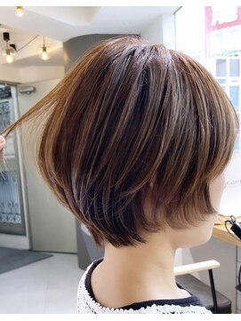 ミエル ヘア 新宿(miel hair) ショートボブ