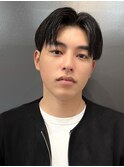 センターパートニュアンスパーマ韓国カルマパーマコンマヘア