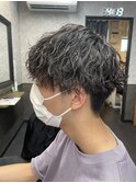波巻きスパイラル 波巻きパーマ メンズカット 葛西メンズ 葛西