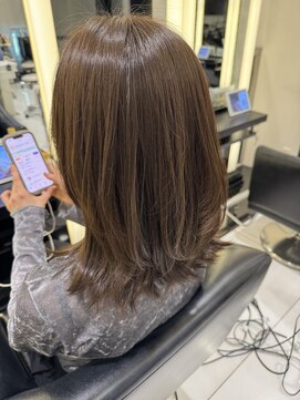 エアー 銀座タワー(AIR) 赤みレスでつくる柔らかブラウンヘア