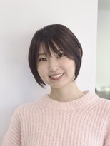 30代40代50代耳かけショート前髪なしハンサムショート白髪ぼかし