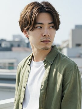 キャンバス バイ ネオリーブ 横浜西口(Canvas by neo.) フェザーパーマ/センターパート/ニュアンスパーマ/マッシュ/横浜