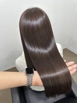 イオエ 岡本(ioe) 前髪/アンブレラカラー/こなれミディ/髪質改善/縮毛矯正