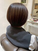 コルテ 倉敷西阿知店(CoRte.)&nbsp;くびれボブ/顔周りレイヤー/ブラウンベージュ/髪質改善/美髪ケア