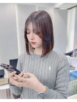 ロンドリゼル 札幌(Lond RiseL) オリーブグレー/前髪/ボブ/マロンベージュ/レイヤーカット/小顔