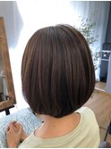 丸みショートボブ