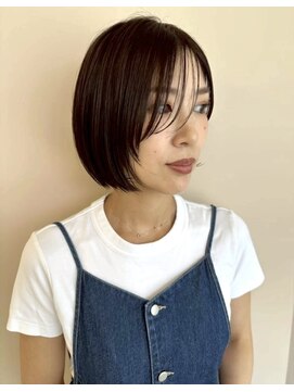 ショートボブ×大人可愛い顔周りレイヤーカット☆