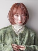 顎ラインレイヤーボブピンクベージュ谷ひより/33