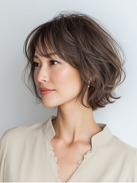 ビフィーノ リルネ(Bifino Rilune) クラゲヘアー/小顔/ココアベージュ/オリーブグレー/川西