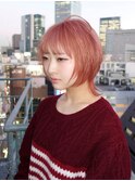 フェアリーレイヤー ショートレイヤー ピンクベージュ/眞田空里