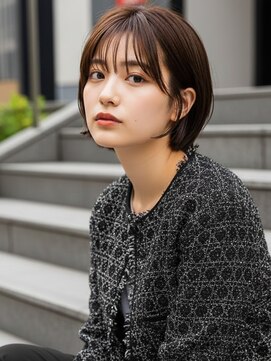 コトナ 越谷店 ショートボブ髪型20代30代40代50代前髪あり前髪なし面長丸顔越谷