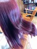 【片桐指名限定】カット+ブリーチなし赤系Wカラー+TR ￥15000