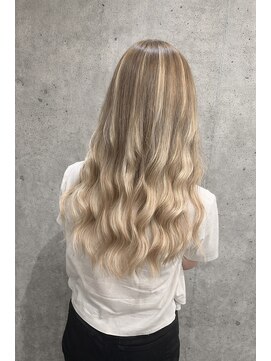 ヘアアンドデザイン ネイビー(Navy) カラー+エクステ長さだし