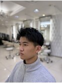 ◎20代30代短髪パーマなし黒髪ビジネス時短スタイリング