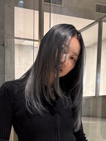 ヲタク(wotaku.)&nbsp;ダークシルバーブルーシルバーダブルカラーレイヤーカット暗髪