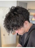 波巻きパーマツイストスパイラルパーマメンズ辻堂