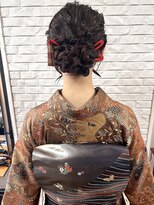 ザブックハンドサロン(The book hand salon)&nbsp;着物×シニヨン