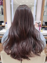 ピークアブー アヴェダ ギンザシックス(PEEK-A-BOO AVEDA GINZASIX) 【ピンクブラウンカラー】艶ピンク 髪質改善 ロングヘア ◆