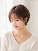 ショートボブ髪型20代30代40代前髪あり前髪なし面長丸顔南越谷