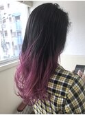 【NAiVE hair】グラデーションピンクパープル