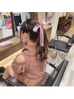 ヘアセット アリエス 新宿駅前店(aries)&nbsp;モテポニーテール