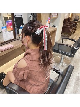 ヘアセット アリエス 新宿駅前店(aries) モテポニーテール