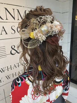 フルアヘッド(FULL A HEAD) 【卒業式セット】華やかハーフアップ