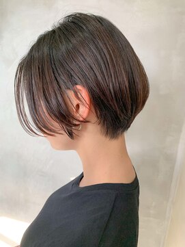 テトヘアー(teto hair) コスメストレート、ショートボブ、グレージュ、透け感カラー