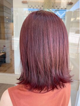 ポート(PORT) 明るめべりーピンク(ブリーチ無し)◎20代30代40代50代