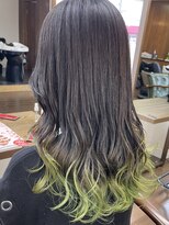 ヘアーサロン リバース(Hair Salon Rebirth)&nbsp;【防府/Rebirth】ライムグリーングラデーション