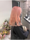 K88_ペールオレンジ ブリーチ2回~