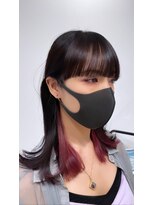 サーチ 三軒茶屋(SAATCHI)&nbsp;Pink  violet ＋wide bang ［三軒茶屋］