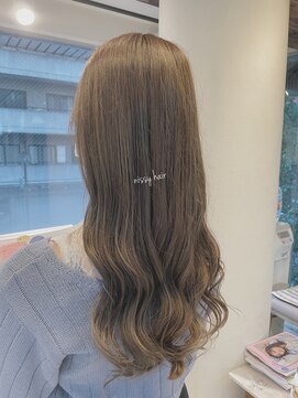 ティアラ 桜木町(TIARA) REAL SALON WORK～ロングヘアー/波巻き/オリーブベージュ