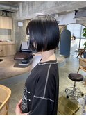 【黒髪ミニボブ】