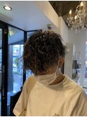 メンズカットメッシュツイストスパイラルパーマ波巻きパーマ
