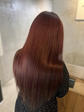 ルフレ 新宿本店1st(Reflet) プルエクステ1番暗めのピンク系