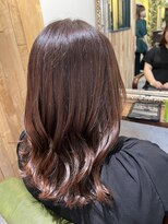 ムーン(moon)&nbsp;#ミディアムヘア#斜めバング#グレージュカラー