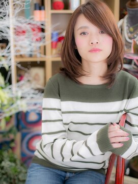 カバーヘア ブリス 戸田公園西口店(COVER HAIR bliss) 大人かわいいアシンメトリー斜めバングc5戸田公園20代30代40代